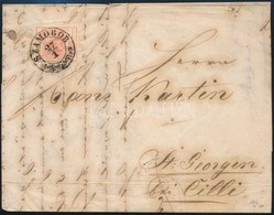 1853 3kr HP Levélen 'SZAMOBOR' - 'ST. GEORGEN' - Other & Unclassified