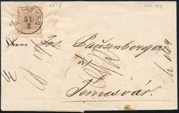 1857 6kr MP Levélen 'RUSZKBERG' - Other & Unclassified