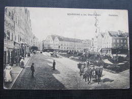 AK SCHÄRDING Stadtplatz Pferde 1914 //  D*30035 - Schärding