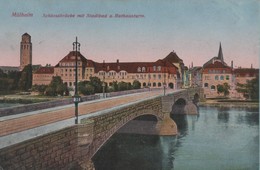 MULHEIM - Schlossbrucke Mit Stadtbad U. Rathausturm - - Muelheim A. D. Ruhr