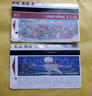 ITALIA 2018, DUE ROME METRO TICKETS USED - Europa