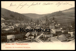 ALTE POSTKARTE GRUSS AUS MESSINGHAUSEN PANORAMA TOTALANSICHT TOTAL BRILON Postcard Ansichtskarte Cpa AK - Brilon