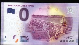 France - Billet Touristique 0 Euro 2018 N° 4500 (UEEE004500/5000) - PONT-CANAL DE BRIARE - Prove Private