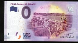 France - Billet Touristique 0 Euro 2018 N° 4040 (UEEE004040/5000) - PONT-CANAL DE BRIARE - Pruebas Privadas