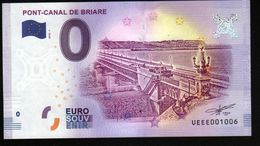 France - Billet Touristique 0 Euro 2018 N°1006 , Date D'anniversaire  (UEEE001006/5000) - PONT-CANAL DE BRIARE - Pruebas Privadas