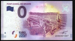 France - Billet Touristique 0 Euro 2018 N°1007 , Date D'anniversaire  (UEEE001007/5000) - PONT-CANAL DE BRIARE - Privatentwürfe