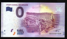 France - Billet Touristique 0 Euro 2018 N°1008 , Date D'anniversaire  (UEEE001008/5000) - PONT-CANAL DE BRIARE - Privatentwürfe