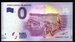 France - Billet Touristique 0 Euro 2018 N°1009 , Date D'anniversaire  (UEEE001009/5000) - PONT-CANAL DE BRIARE - Private Proofs / Unofficial