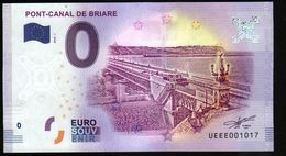 France - Billet Touristique 0 Euro 2018 N°1017 (UEEE001017/5000) - PONT-CANAL DE BRIARE - Prove Private