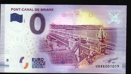 France - Billet Touristique 0 Euro 2018 N°1019 (UEEE001019/5000) - PONT-CANAL DE BRIARE - Private Proofs / Unofficial