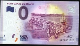 France - Billet Touristique 0 Euro 2018 N°1020 (UEEE001020/5000) - PONT-CANAL DE BRIARE - Private Proofs / Unofficial