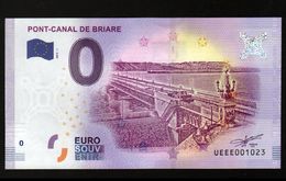 France - Billet Touristique 0 Euro 2018 N°1023 (UEEE001023/5000) - PONT-CANAL DE BRIARE - Prove Private