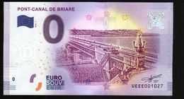 France - Billet Touristique 0 Euro 2018 N°1027 (UEEE001027/5000) - PONT-CANAL DE BRIARE - Prove Private