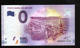 France - Billet Touristique 0 Euro 2018 N°1028 (UEEE001028/5000) - PONT-CANAL DE BRIARE - Privatentwürfe