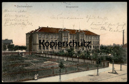 ALTE POSTKARTE OSCHERSLEBEN BÜRGERSCHULE SCHULE School école Postcard Ansichtskarte Cpa AK - Oschersleben