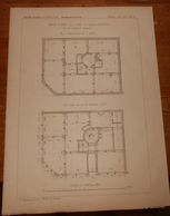 Plan D'une Maison D'angle à Paris, Rue Hippolyte Lebas N°8. 1880. - Obras Públicas