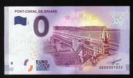 France - Billet Touristique 0 Euro 2018 N°1032 (UEEE001032/5000) - PONT-CANAL DE BRIARE - Prove Private
