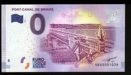 France - Billet Touristique 0 Euro 2018 N°1036 (UEEE001036/5000) - PONT-CANAL DE BRIARE - Private Proofs / Unofficial