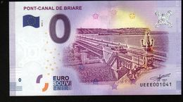 France - Billet Touristique 0 Euro 2018 N°1041 (UEEE001041/5000) - PONT-CANAL DE BRIARE - Prove Private