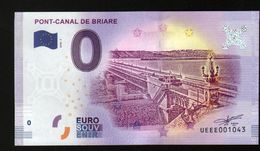 France - Billet Touristique 0 Euro 2018 N°1043 (UEEE001043/5000) - PONT-CANAL DE BRIARE - Private Proofs / Unofficial