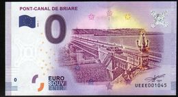 France - Billet Touristique 0 Euro 2018 N°1045 (UEEE001045/5000) - PONT-CANAL DE BRIARE - Private Proofs / Unofficial