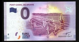France - Billet Touristique 0 Euro 2018 N°1047 (UEEE001047/5000) - PONT-CANAL DE BRIARE - Privatentwürfe