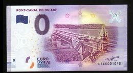 France - Billet Touristique 0 Euro 2018 N°1048 (UEEE001048/5000) - PONT-CANAL DE BRIARE - Prove Private