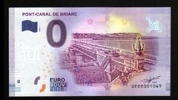 France - Billet Touristique 0 Euro 2018 N°1049 (UEEE001049/5000) - PONT-CANAL DE BRIARE - Privatentwürfe
