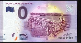 France - Billet Touristique 0 Euro 2018 N°1050 (UEEE001050/5000) - PONT-CANAL DE BRIARE - Prove Private