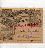 75- PARIS- ENVELOPPE LE COURRIER DE LA PRESSE-A. GALLOIS & CH. DEMOGEOT-21 BD. MONTMARTRE- 1912- IMPRIMERIE LE FIGARO - Imprenta & Papelería