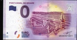 France - Billet Touristique 0 Euro 2018 N°1051 (UEEE001051/5000) - PONT-CANAL DE BRIARE - Prove Private