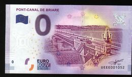 France - Billet Touristique 0 Euro 2018 N°1052 (UEEE001052/5000) - PONT-CANAL DE BRIARE - Prove Private