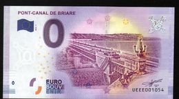 France - Billet Touristique 0 Euro 2018 N°1054 (UEEE001054/5000) - PONT-CANAL DE BRIARE - Private Proofs / Unofficial