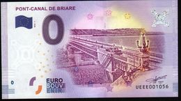 France - Billet Touristique 0 Euro 2018 N°1056 (UEEE001056/5000) - PONT-CANAL DE BRIARE - Privatentwürfe
