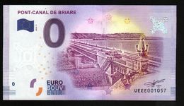 France - Billet Touristique 0 Euro 2018 N°1057 (UEEE001057/5000) - PONT-CANAL DE BRIARE - Prove Private