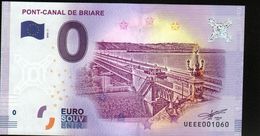 France - Billet Touristique 0 Euro 2018 N°1060 (UEEE001060/5000) - PONT-CANAL DE BRIARE - Privatentwürfe