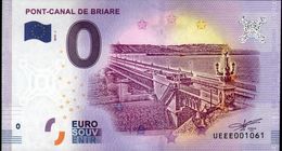 France - Billet Touristique 0 Euro 2018 N°1061 (UEEE001061/5000) - PONT-CANAL DE BRIARE - Privatentwürfe