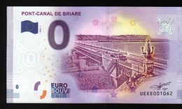 France - Billet Touristique 0 Euro 2018 N°1062 (UEEE001062/5000) - PONT-CANAL DE BRIARE - Privatentwürfe