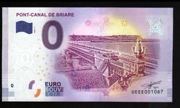 France - Billet Touristique 0 Euro 2018 N°1067 (UEEE001067/5000) - PONT-CANAL DE BRIARE - Private Proofs / Unofficial