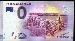 France - Billet Touristique 0 Euro 2018 N°1069 (UEEE001069/5000) - PONT-CANAL DE BRIARE - Privatentwürfe