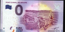 France - Billet Touristique 0 Euro 2018 N°1070 (UEEE001070/5000) - PONT-CANAL DE BRIARE - Privatentwürfe