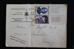 Tu-22 / Marcophilie - Enveloppe - Lettre Envoie De Belgique Bruxelles ! Ver Toucouing (59 Nord) /195? - Documentos Conmemorativos