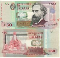 URUGUAY  New 50 Pesos Uruguayos Pnew "with Added MAP"   Serie  F  2015   UNC - Uruguay