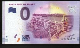 France - Billet Touristique 0 Euro 2018 N°1075 (UEEE001075/5000) - PONT-CANAL DE BRIARE - Privatentwürfe