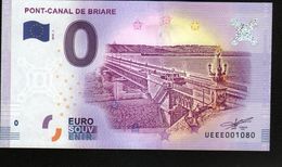France - Billet Touristique 0 Euro 2018 N°1080 (UEEE001080/5000) - PONT-CANAL DE BRIARE - Privatentwürfe