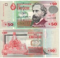 URUGUAY  50 Pesos Uruguayos P84     Serie  C  Dated 2003   UNC - Uruguay