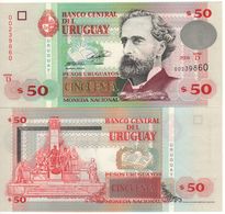 URUGUAY  50 Pesos Uruguayos P87a    Serie D  Dated 2008   UNC - Uruguay