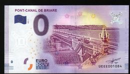 France - Billet Touristique 0 Euro 2018 N°1084 (UEEE001084/5000) - PONT-CANAL DE BRIARE - Privatentwürfe