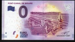 France - Billet Touristique 0 Euro 2018 N°1085 (UEEE001085/5000) - PONT-CANAL DE BRIARE - Privatentwürfe
