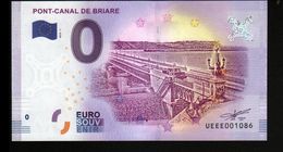 France - Billet Touristique 0 Euro 2018 N°1086 (UEEE001086/5000) - PONT-CANAL DE BRIARE - Privatentwürfe